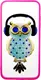 Чехол-накладка TOTO TPU Stones Case IPhone 7 Plus /8 Plus Owl in Headphones Blue