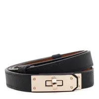 Женский кожаный ремень Borsa Leather CV1ZK-135bl-black