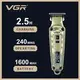 Машинка для стрижки VGR V-901 • Триммер для волос с дисплеем и 4 насадками 1600 мАч