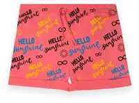Шорты детские яркие для девочки на резинке GABBI SH-22-6/1 Hello Коралловый на рост 116 (13204)