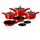 Набір посуду 10 пр Red MetalliС Line Berlinger Haus BH-1222-N