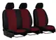 Авточехлы универсальные Pok-ter Standart 2+1 из экокожи бордовый