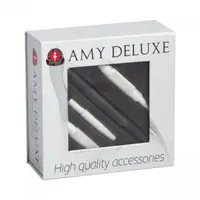 Шланг силиконовый Amy с алюминиевым мундштуком (S238-set in Box) - Черный белый