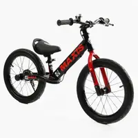 Детский велобег CORSO MAXIS MX-909 колеса 16" надувные стальная рама. Black and Red (176949)