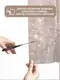 Шторка для душа и ванной комнаты с 3 магнитами-утяжелителями, цвет прозрачно-коричневый 3D-принт