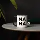 Кружка "МАМА", Черный, русский, Деревянная подарочная коробка с гравировкой, 330 мл
