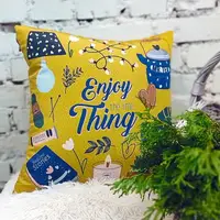 Подушка диванная с бархата Enjoy the little thing 45x45 см (45BP_21NG020)