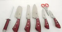 Набір кухонних ножів Bohmann BH-6020-red 8 предметів
