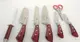 Набор кухонных ножей Bohmann BH-6020-red 8 предметов