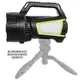 Фонарь кемпинг переносной T100A-10W+2COB с боковыми LED white/red/blue, Аккумуляторная лампа для кемпинга