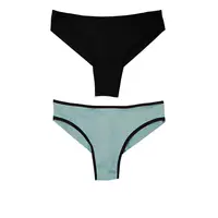 Набор женских трусиков  Vivioji TRW-20-4 (2 шт в уп.) р. S black/olive (13788)