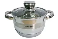 Кастрюля с крышкой Vincent VC-3170-20 20 см 3.6 л