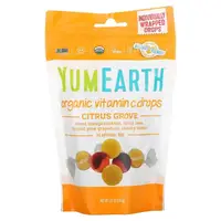 Заменитель питания YumEarth Organic Vitamin C Drops (леденецы), 93.6 грамм Цитрус