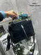 Натуральная замша. Черный – качественный клатч-чемоданчик Lady Bags на два отделения с двумя ремнями (0268-1)