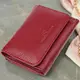 Компактный кошелек удобного формата из натуральной кожи ST Leather 23077 Бордовый