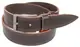 Мужской кожаный ремень под джинсы Skipper 1114-38-2 коричневый 3,8 см