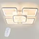 Потолочная LED люстра, светильник светодиодный белый Sunlight  5631/4+1