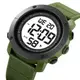 Часы наручные мужские SKMEI 2122AGWT ARMY GREEN-WHITE, армейские часы противоударные. Цвет: зеленый