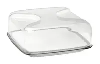 Блюдо для сиру Guzzini Gocce 27000092 11.5х25.5х25.5 см сіре