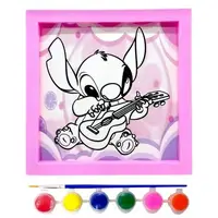 Раскраска с красками "Стич / Stitch" в рамке 20 см (Розовый)