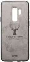 Чехол-накладка TOTO Deer Shell With Leather Effect Case Samsung Galaxy S9+ Grey