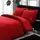 Турецкое Постельное Белье TAC Premium Basic Red Stripe Satin