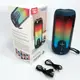 Bluetooth-колонка TG651 с RGB ПОДСВЕТОМ, аккумуляторная колонка для музыки, для вечеринки. Цвет: синий