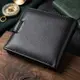 Бумажник для мужчин удобного размера из натуральной кожи ST Leather 22463 Черный