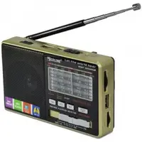 Радіо Golon RX-277 + Power Bank, mp3, USB, ліхтар Золотий