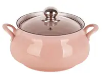 Каструля для запікання порцелянова Frico FRU-880-Pink 27 см 2,2 л рожева