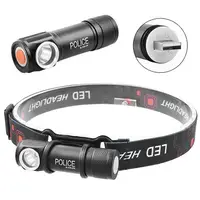 Налобный фонарь Police BL-2155-XPE + встроенный аккумулятор + USB