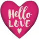 Подушка сердце XXL Hello love 57x57 см (6PS_17L030)