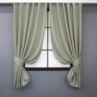 Комплект(2шт 1,45х1,7м) коротких штор жаккард, "Magic". Цвет сатин. Код 1602ш 35-0247