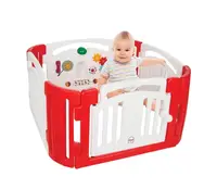 Детское ограждение Pilsan, игровая панель, музыкальная кнопка. Red and white (128565)