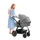 Универсальная коляска 3 в 1 Kinderkraft Moov Gray Melange KKWMOOVGRYM0NC