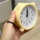 Часы-будильник детский настольный "Котик", желтый