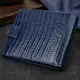 Удобный горизонтальный кошелек для мужчин из натуральной кожи с тиснением CANPELLINI 21887 Синий
