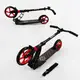 Двухколесный самокат Best Scooter колеса PU, складной, амортизатор. Black and red (103455)