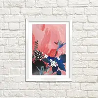 Постер в рамке Цветы 15x21 см (WMT5_ART032_WH)