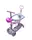 Самокат Scale Sports Smart 5 в 1, PU колеса, подсветка колес, с бортиком. Pink (932824223)
