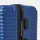 Чемодан средний 4 колеса Ricco Grande T1ABS600blue-L