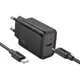 Адаптер сетевой HOCO Gentle single port charger N60 (Type-C to Type-C Set) |1Type-C, 20W/3A, PD/QC|