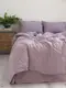 Постельное Белье Вареный Хлопок Limasso Natural Violet Standart Лиловый Двуспальный Евро 200х220см
