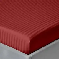 Простирадло на резинці 160х200х25 сатин BURGUNDY