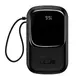 УМБ BASEUS Qpow Pro Digital Display Fast Charge Power Bank (With Type-C Cable) 20000mAh |USB/Type-C/Lightning, 22.5W/5A, PD/QC|