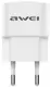 Сетевое зарядное устройство AWEI C-832 Travel charger + Lightning cable 1USB 2.1A White