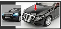 Модель автомобіля Mercedes Benz S600 зменшена 1:32 зі фарами, що світяться, і звуковими ефектами мотора