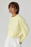 Однотонний базовий лонг oversize - жовтий цвет, ONE SIZE