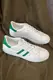 Кеды мужские, цвет бело-зеленый, 248RR217