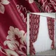 Комплект готовых штор блэкаут-софт, коллекция "Корона". Цвет бордовый с бежевым. Код 1276ш (А) 2.5 (2шт. 2,5х2,75м.)